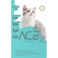 ACE Marseille Soap CAT LITTER 5  LT - цементирующийся наполнитель для кошачьего туалета с Марсельским мылом 5 л