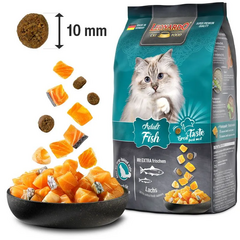 LEONARDO ADULT FISH WITH SALMON 1.8KG - СУХОЙ КОРМ ДЛЯ КОШЕК С ЛОСОСЕМ