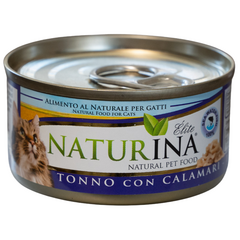 NATURINA ELITE MÄRG TUUN KALMAARIDEGA 70G - KASSIDE KONSERVTOIT (TUUN KALMAARIDEGA)