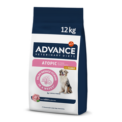ADVANCE VETERINARY DIETS DOG ATOPIC RABBIT 12KG - KESKMISE JA SUURTE TÕUGU TÄISKASVANUD KOERTELE, KEL ON ATOOPILINE DERMATIIT