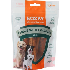 Boxby Chew with collagen 100g - papildbarība pieaugušiem suņiem, Boxby kārumi ar kolagēnu