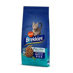 BREKKIES kass Saamon 15,0kg - täisväärtuslik kuivtoit täiskasvanud kassidele, loomaga ja tuunikalaga, köögiviljade ja teraviljaga.