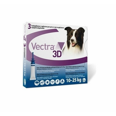 VECTRA 3D 3.6ML SUŅIEM NO 10-25KG N1 - PRETPARAZITĀRI PILIENI 
