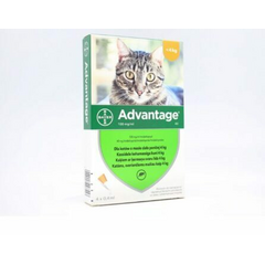ADVANTAGE 40MG 10% ŠĶĪD 0.4ML KAĶIEM LĪDZ 4KG N1