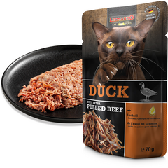 LEONARDO влажный корм для кошек с мясом утки и рублёной говядиной 70 г