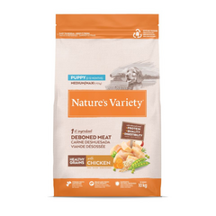 NATURES VARIETY KOERA TERVISLIK TERAVILJA KUTSIKAS KESKMINE/MAXI 10 KG - keskmise/suure tõuga kutsikatele