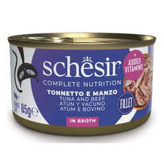 SCHESIR Cat Tuna with Beef Fillets 85g - tuunikala ja veisefilee želees