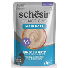 Schesir Cat Functions Mousse Hairball 70g - täisväärtuslik toit - vaht karvapallide vastu