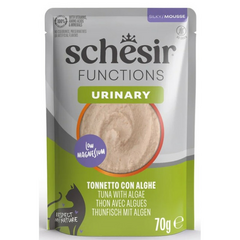Schesir Cat Functions Mousse Urinary 70g - täisväärtuslik toit - vaht kassidele uriiniteede tervisele