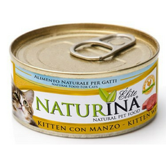 NATURINA ELITE KITTEN KANA KOOS VEISELIHAGA 70G  - KONSERVI KASSIPOEGADELE AR VEISELIHAGA
