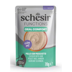 Schesir Cat Functions Mousse Oral Care 70g - täisväärtuslik toit - vaht kassidele, kellel on suuõõne probleemid