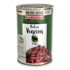 BEWI DOG RICH IN VENISON 400G - KONSERVID KOERTELE METSSEALIHAGA