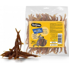 HAU & MIAU pehmed pardiliha ribad, 500 g - koera lisatoidud, kuivatatud pardiliha ribad