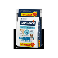 ADVANCE DOG MINI ADULT 7+1 KG - VÄIKESTE TÕUGUDE TÄISKASVANUD KOERTELE (KANA JA RIIS)