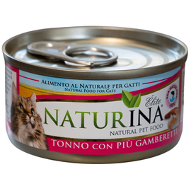 NATURINA ELITE TUNA KOOS MERIHAUGIGA 70G - KASSIDELE KONSERV TUNA JA MEREBASSIGA [CLONE] [CLONE]