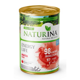 ELITE ENERGY LIFE MONO DUCK WITH ORANGE AND GINSENG GF 400G — teraviljavaba konserveeritud toit täiskasvanud koertele pardiga, apelsiniga ja ženšenniga