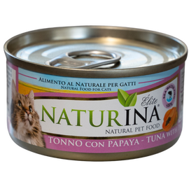 NATURINA ELITE TUUN KOOS PAPAIA 70G - KONSERVEERITUD KASS TOIDUD TUUN KOOS PAPAIA