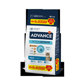 ADVANCE CAT ADULT CHICKEN 10+2 KG - TÄISVÄÄRTUSLIK TOIT TÄISKASVANUD KASSIDELE. KANALIHAGA.