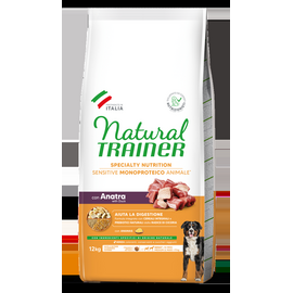 NATURAL TRAINER DOG SENSITIVE NO GLUTEN MEDIUM/MAXI ADULT DUCK 10+2 KG - полноценный корм без глютена, для средних и крупных взрослых собак (старше 12 месяцев).
