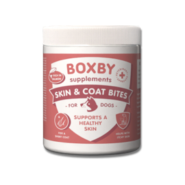 BOXBY SKIN & COAT BITES 240g - täiendsööt koertele, soodustab koera naha ja karvkatte tervist.