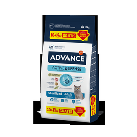 ADVANCE CAT ADULT STERILIZED TURKEY 10+2 KG - TÄISVÄÄRTUSLIK TOIT TÄISKASVANUD STERILISEERITUD KASSIDELE