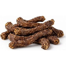 HAU & MIAU dog treat - duck necks 500 gr - papildbarība suņiem, kaltētie pīļu kakliņi.