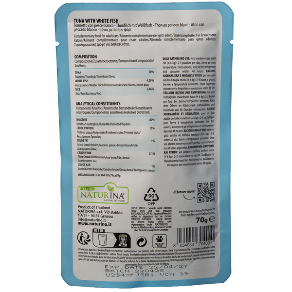 NATURINA ELITE NIISKE TUUNIKALA VALGE KALAGA ŽELEES 70G - KASSIDELE (TUUNIKALA VALGE KALAGA ŽELEES), 3 image