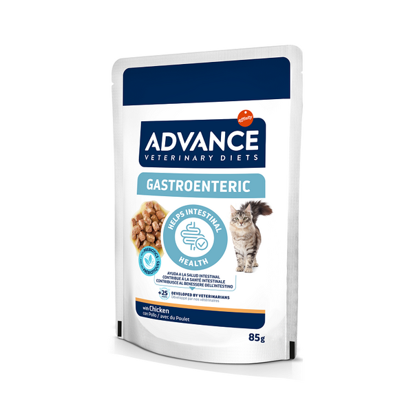 ADVANCE VETERINARY DIETS CAT GASTROENTERIC 85G - KONSERV KASSIDELE, KEL ON SEEDIMISHÄIRED