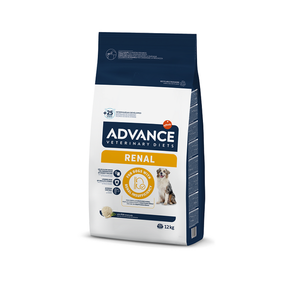 ADVANCE VETERINARY DIETS DOG RENAL 12KG - KONSERV KOERTELE NEERUTALITLUSE HÄIRETE KORRAL