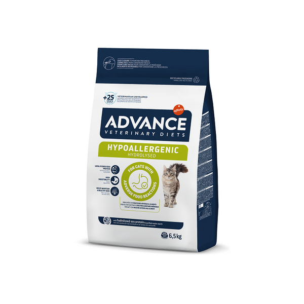 ADVANCE VETERINARY DIETS CAT FELINE HYPOALLERGENIC 6.5KG - TOIDUTALUMATUSE JA ALLERGIATEGA KASSIDELE