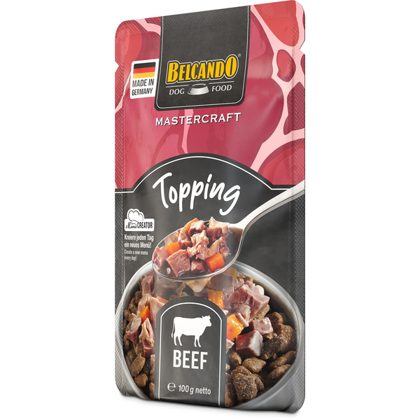 BELCANDO MASTERCRAFT TOPPING BEEF WITH CARROTS 100G - КОНСЕРВЫ ДЛЯ СОБАК, изображение 2