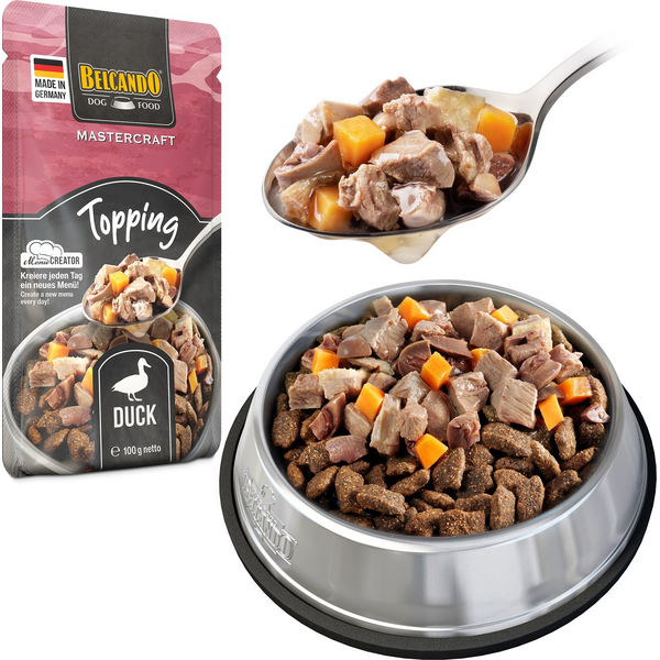 BELCANDO MASTERCRAFT TOPPING DUCK WITH SWEET POTATO 100G - КОНСЕРВЫ ДЛЯ СОБАК