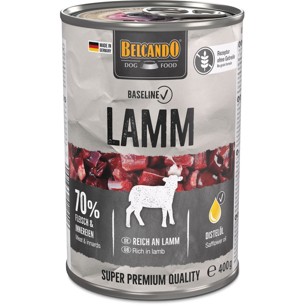 BELCANDO BASELINE WITH LAMB 400GR - КОНСЕРВЫ ДЛЯ СОБАК С МЯСОМ ЯГНЁНКА, изображение 2