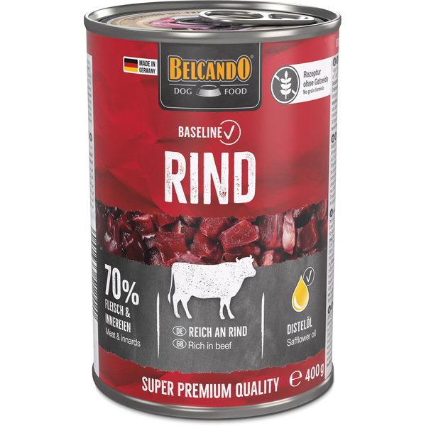 BELCANDO BASELINE WITH BEEF 400GR - КОНСЕРВЫ ДЛЯ СОБАК С ГОВЯДИНОЙ, изображение 2