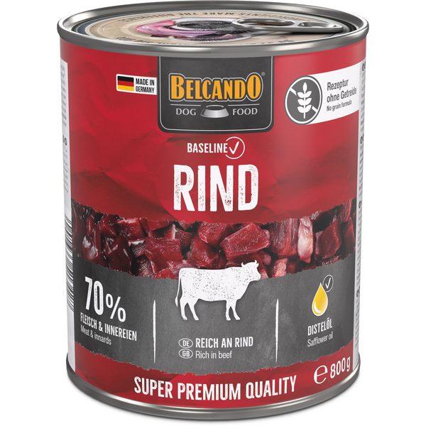 BELCANDO BASELINE WITH BEEF 800GR - КОНСЕРВЫ ДЛЯ СОБАК С ГОВЯДИНОЙ