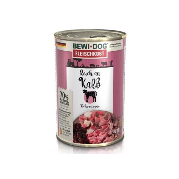 Bewi Dog rikas vasikalihas 400gr - Täiskasvanud koertele vasikaliha