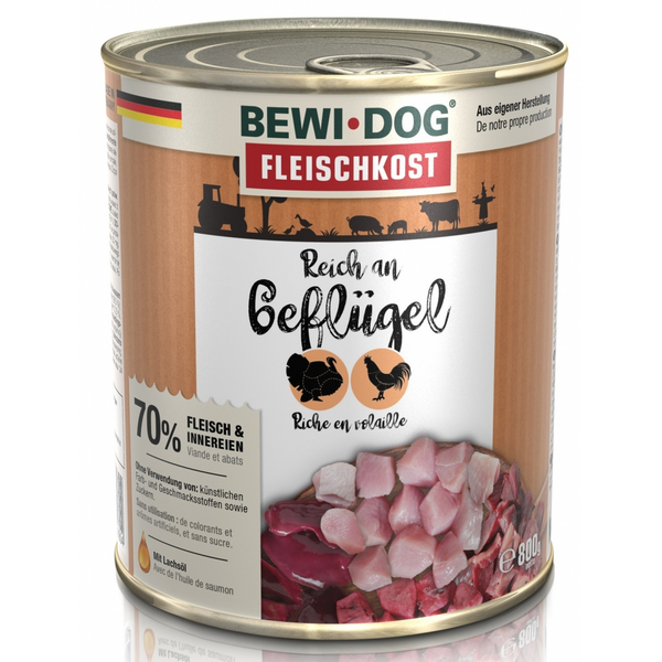 Bewi Dog rich in poultry 400gr - С сердечками домашний птицы [CLONE]