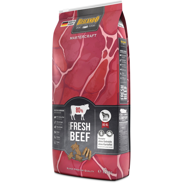 BELCANDO MASTERCRAFT VÄRSKE LOOMALIHA 10KG - KUIV KOERATOIDU LIHAVEISAGA, 3 image