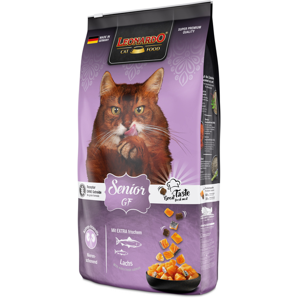 LEONARDO SENIOR GF SALMON 7.5KG - БЕЗЗЕРНОВОЙ КОРМ ДЛЯ ПОЖИЛЫХ КОШЕК С ЛОСОСЕМ, изображение 2
