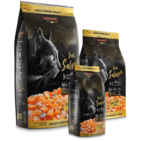 LEONARDO ADULT FRESH SALMON 250G - БЕЗЗЕРНОВОЙ КОРМ ДЛЯ КОШЕК С ЛОСОСЕМ, изображение 2