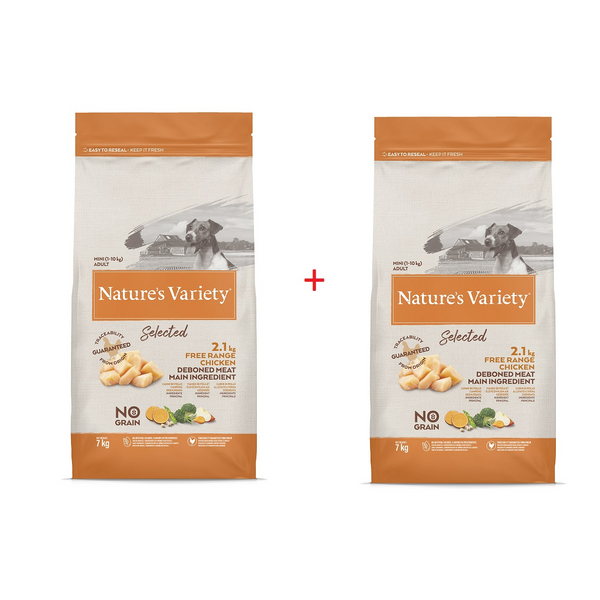 1+1 NV Dog Selected Mini  Free Range Chicken 7 Kg