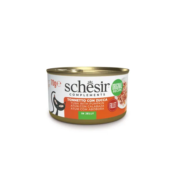 Schesir Cat Tuna koos kõrvitsaga puljongis 70g - Tuna kõrvitsaga puljongis