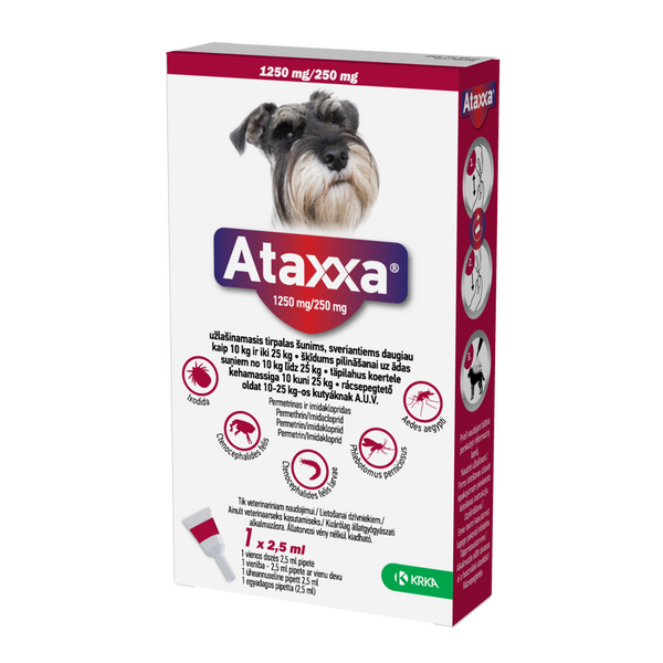 ATAXXA 500/100MG ŠĶĪD 1ML SUŅIEM 4-10KG N1 [CLONE]