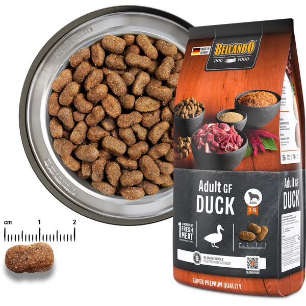 BELCANDO ADULT GF DUCK 12.5KG - TERAVILJAVABA TOIT KOERTELE ANKAGA