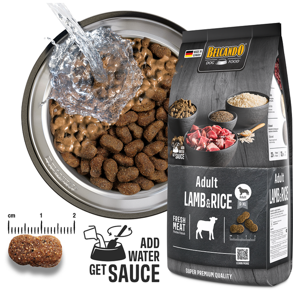 BELCANDO LAMB&RICE 12.5KG - Для собак всех пород (ягненок и рис)