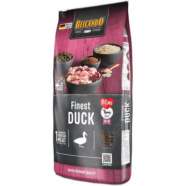 BELCANDO FINEST DUCK 12.5KG - KUIVA TOIT NORMAALSE AKTIIVSUSEGA KOERTELE, 3 image