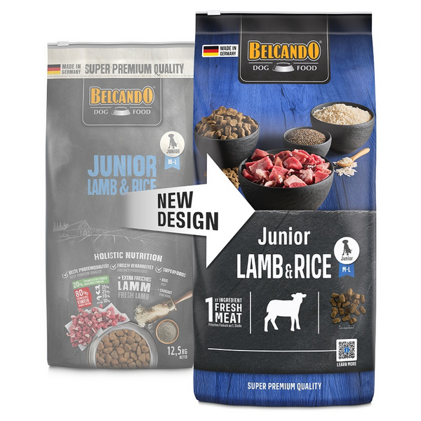 BELCANDO JUNIOR LAMB&RICE 12.5KG - Для щенков крупных и средних пород ягненок с рисом, изображение 2
