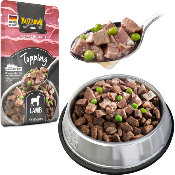 BELCANDO MASTERCRAFT TOPPING LAMB WITH PEAS 100G - КОНСЕРВЫ ДЛЯ СОБАК