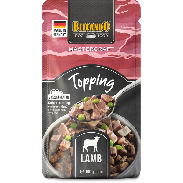 BELCANDO MASTERCRAFT TOPPING LAMB WITH PEAS 100G - КОНСЕРВЫ ДЛЯ СОБАК, изображение 3