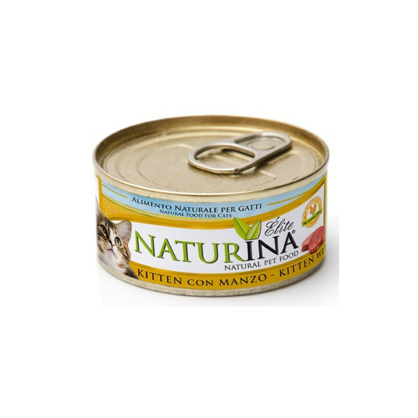 NATURINA ELITE KITTEN KANA KOOS VEISELIHAGA 70G  - KONSERVI KASSIPOEGADELE AR VEISELIHAGA